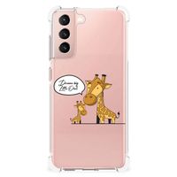 Samsung Galaxy S21 FE Stevig Bumper Hoesje Giraffe - thumbnail