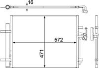 Condensor, airconditioning AC441000S Condensor, airconditioning AC441000S
