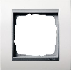 Gira Event Zuiverwit / Aluminium 1-voudig