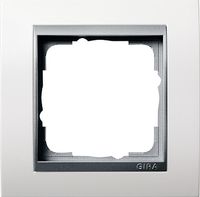Gira Event Zuiverwit / Aluminium 1-voudig