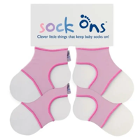 Sock Ons lichtroze 2-pack
