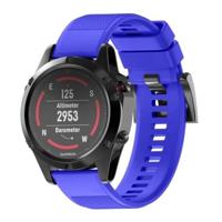 Snelle verwijderbare siliconen polsband voor fenix 5 22mm (blauw)