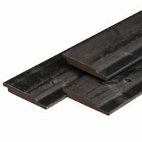 Halfhouts rabat Noord-Europees O/S-IV vuren, 1,9x14,5x300 cm zwart Tuindeco - Tuindeco
