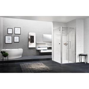 Novellini Young pendeldeur voor nis 103-107cm helder chroom y22b103-1k