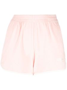 Sporty & Rich short en coton à logo brodé - Rose