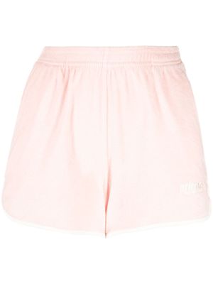 Sporty & Rich short en coton à logo brodé - Rose