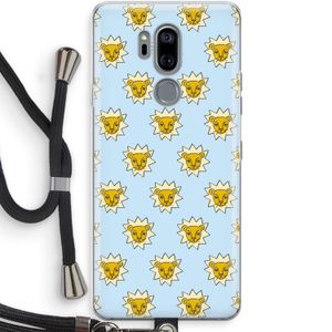 Leeuwenkoppen: LG G7 Thinq Transparant Hoesje met koord