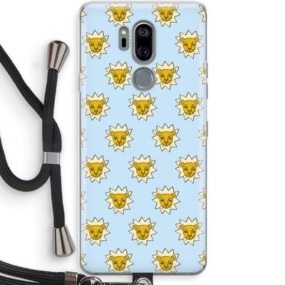 Leeuwenkoppen: LG G7 Thinq Transparant Hoesje met koord