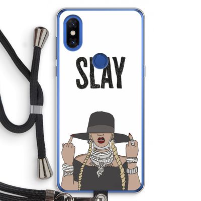 Slay All Day: Xiaomi Mi Mix 3 Transparant Hoesje met koord