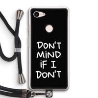 Don't Mind: Pixel 3 Transparant Hoesje met koord Don't Mind: Pixel 3 Transparant Hoesje met koord
