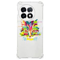 OnePlus 11 Stevig Bumper Hoesje Cat Color