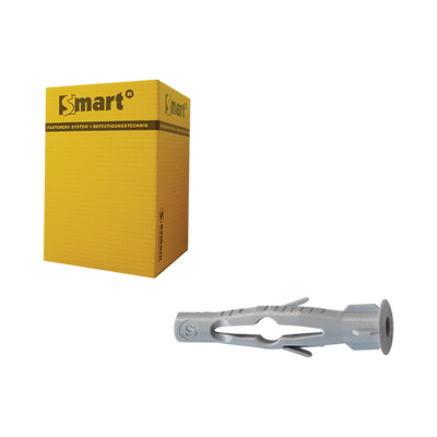 pgb-Europe SMART | Nylon uni.plug SMART met boord Ø 8x50 | 100 st SM0MFPN000800503