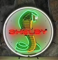 Shelby Cobra Logo Neon Verlichting DELUXE 60 cm - Groen, Rood, Geel, Wit