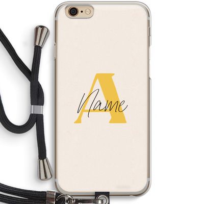 Amber Script: iPhone 6 / 6S Transparant Hoesje met koord