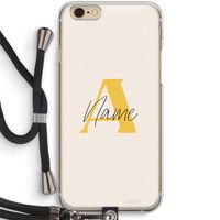 Amber Script: iPhone 6 / 6S Transparant Hoesje met koord