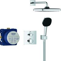 Grohe Precision inbouw regendoucheset Comfort 250 met 3 straalsoorten chroom vierkant