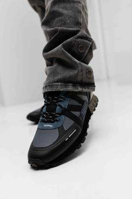 Cruyff Montserrat Fearia Hex-Tech Sneakers Heren Blauw/Zwart - Maat 41 - Kleur: ZwartBlauw | Soccerfanshop