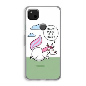 Unicorn: Google Pixel 4a Transparant Hoesje