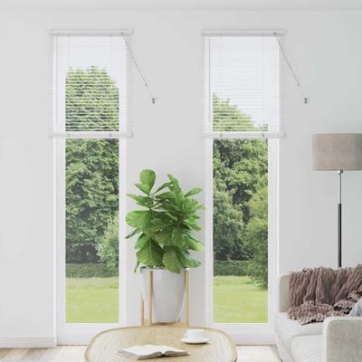 Raam Blind met gordijnen Anders Wit 60 x 220 cm Aluminium