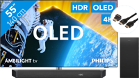 Philips 55OLED809 - Ambilight (2024) + Soundbar + Hdmi kabel - thumbnail