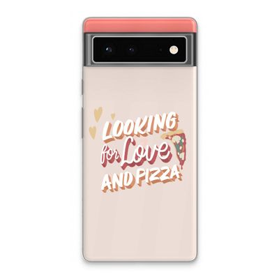 Pizza is the answer: Google Pixel 6 Transparant Hoesje