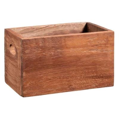 Leen Bakker - Krat Ronald S - 16x28x16 Cm - Hout - Bruin