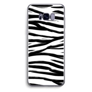 Zebra pattern: Samsung Galaxy S8 Plus Transparant Hoesje