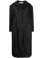 Molly Goddard manteau Ava à col claudine - Noir