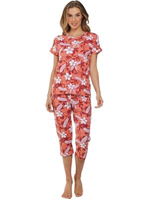 Bamboe pyjama flamingoroze Pastunette