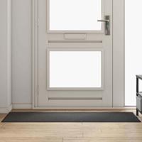Deurmat Antraciet en Zwart 60 x 180 cm Polypropyleen en vinyl