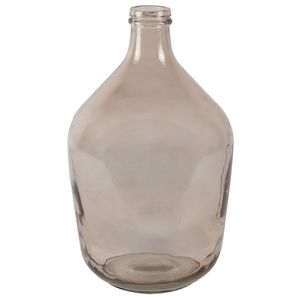 Countryfield vaas - lichtbruin transparant - glas - XL fles - D23 x H38 cm - Vazen