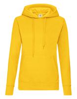 Fruit Of The Loom F409 Ladies´ Classic Hooded Sweat - Sunflower - L - thumbnail