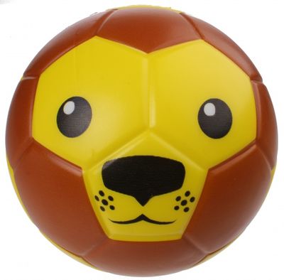 LG Imports speelbal leeuwengezicht 15 cm bruin/geel LG Imports speelbal leeuwengezicht 15 cm bruin/geel