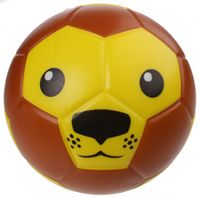 LG Imports speelbal leeuwengezicht 15 cm bruin/geel - thumbnail
