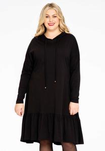 Yoek Sweater-jurk Queen ORGANIC | Zwart | Maat 54/56