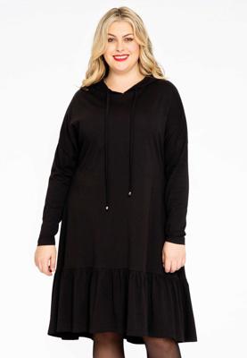Yoek Sweater-jurk Queen ORGANIC | Zwart | Maat 58/60