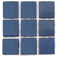 63x stuks mozaieken maken steentjes/tegels kleur donkerblauw 0.1 x 0.1 x 0.2 cm