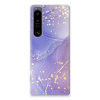 Smartphone hoesje voor Sony Xperia 1 IV Watercolor Paars