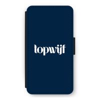 Topwijf Navy: iPhone 12 mini Flip Hoesje