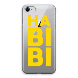 Habibi Blue: iPhone 8 Transparant Hoesje