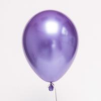 50 stuks 12 inch glanzend metalen parel latex ballonnen metallic kleur opblaasbare Air Ball Birthday Party Decor (paars)