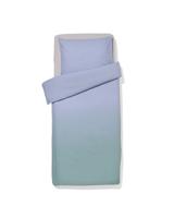 HEMA Dekbedovertrek 140x200/220cm zacht katoen kleurverloop groen-blauw (groen)