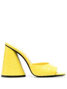 The Attico mules Devon 110 mm - Jaune