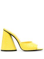 The Attico mules Devon 110 mm - Jaune - thumbnail