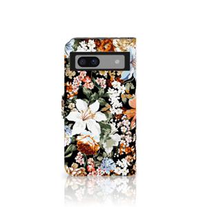 Hoesje voor Google Pixel 8A Dark Flowers