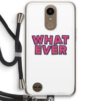 Whatever: LG K10 (2017) Transparant Hoesje met koord