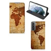 Samsung Galaxy S21 FE | Book Cover | Wereldkaart