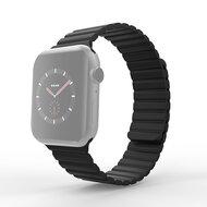 Siliconen Loop bandje - Zwart - Geschikt voor Apple Watch 44mm / 45mm / 46mm / 49mm