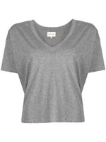 Loulou Studio t-shirt Pima à col v - Gris