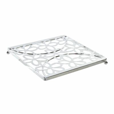 Placemat DKD Home Decor Zilverkleurig Metaal Plastic 18 x 18 x 1,5 cm